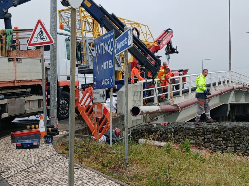 Desgaste na canalização obriga a obras na Ponte da Vagueira